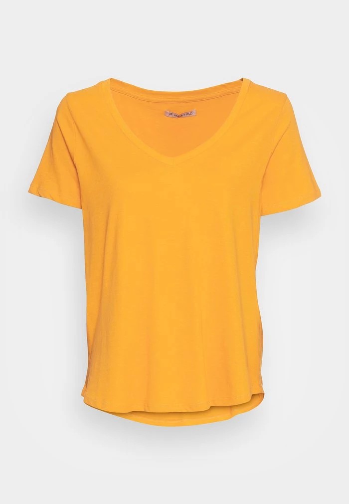 T-Shirt ANNA FIELD Anna Field Basic T-shirt Jaune Femme | PJI-1693204